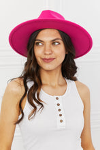 Load image into Gallery viewer, Fame Keep Your Promise Fedora Hat in Pink Ti Amo I love you
