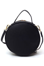 Load image into Gallery viewer, Fashion 3D Flower Round Crossbody Bag Ti Amo I love you
