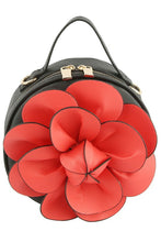 Load image into Gallery viewer, Fashion 3D Flower Round Crossbody Bag Ti Amo I love you
