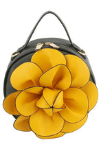 Load image into Gallery viewer, Fashion 3D Flower Round Crossbody Bag Ti Amo I love you
