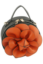 Load image into Gallery viewer, Fashion 3D Flower Round Crossbody Bag Ti Amo I love you
