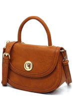 Load image into Gallery viewer, Fashion Flap Saddle Satchel Ti Amo I love you
