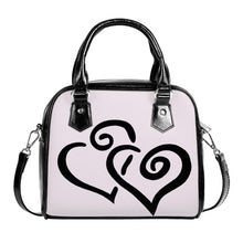 Load image into Gallery viewer, Ti Amo I love you - Exclusive Brand - Prim - Double Black Heart -  Shoulder Handbag
