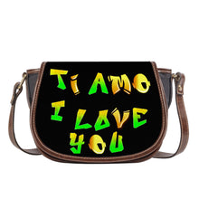 Load image into Gallery viewer, Ti Amo I love you - Exclusive Brand - Hip Hop Lettering - Saddle Bag
