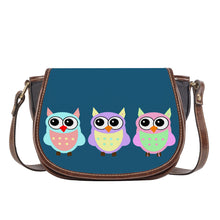 Load image into Gallery viewer, Ti Amo I love you - Exclusive Brand - Blumine - 3 Owls -  Saddle Bag
