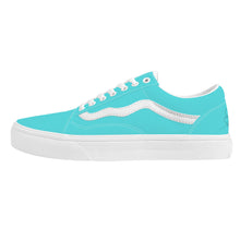 Load image into Gallery viewer, Ti Amo I love you - Exclusive Brand - Medium Turquoise Blue - Low Top Flat Sneaker
