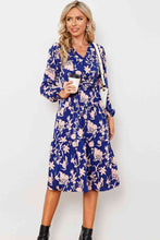 Load image into Gallery viewer, Floral Belted Tiered Midi Dress Ti Amo I love you
