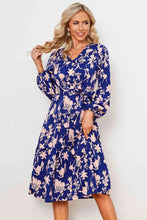 Load image into Gallery viewer, Floral Belted Tiered Midi Dress Ti Amo I love you
