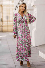 Load image into Gallery viewer, Floral Deep V Maxi Dress Ti Amo I love you
