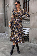 Load image into Gallery viewer, Floral Flounce Sleeve Tiered Dress Ti Amo I love you
