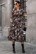 Load image into Gallery viewer, Floral Flounce Sleeve Tiered Dress Ti Amo I love you
