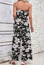 Load image into Gallery viewer, Floral Strapless Wide Leg Jumpsuit Ti Amo I love you
