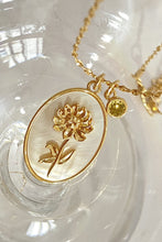 Load image into Gallery viewer, Flower Shell Pendant Copper Necklace Ti Amo I love you
