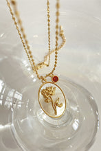 Load image into Gallery viewer, Flower Shell Pendant Copper Necklace Ti Amo I love you
