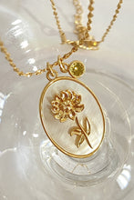 Load image into Gallery viewer, Flower Shell Pendant Copper Necklace Ti Amo I love you
