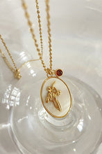 Load image into Gallery viewer, Flower Shell Pendant Copper Necklace Ti Amo I love you
