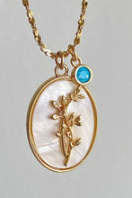 Load image into Gallery viewer, Flower Shell Pendant Copper Necklace Ti Amo I love you
