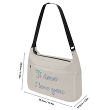 Load image into Gallery viewer, Ti Amo I love you - Exclusive Brand - Swirl - Pastel Lettering -  Journey Computer Shoulder Bag
