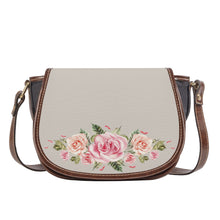 Load image into Gallery viewer, Ti Amo I love you - Exclusive Brand - Swirl - Roses - Saddle Bag
