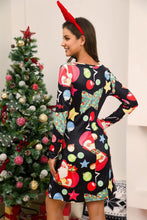 Load image into Gallery viewer, Full Size Christmas Long Sleeve Dress - Sizes S-3XL Ti Amo I love you
