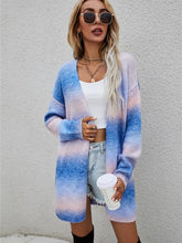 Load image into Gallery viewer, Full Size Gradient Open Front Cardigan Ti Amo I love you
