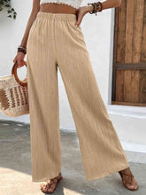 Load image into Gallery viewer, Full Size High Waist Wide Leg Pants Ti Amo I love you
