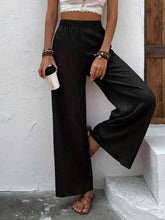 Load image into Gallery viewer, Full Size High Waist Wide Leg Pants Ti Amo I love you
