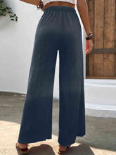 Load image into Gallery viewer, Full Size High Waist Wide Leg Pants Ti Amo I love you
