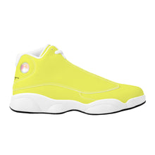 Load image into Gallery viewer, Ti Amo I love you - Exclusive Brand - Sandy Yellow - Double Heart Logo - Mens / Womens - Unisex  Basketball Shoes - White Laces
