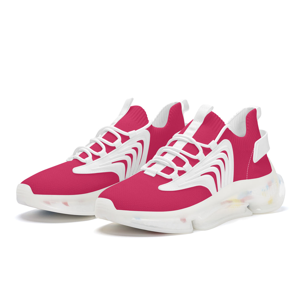 Ti Amo I love you - Exclusive Brand - Cerise Red 2 - Mens / Womens - Air Max React Sneakers - White Soles