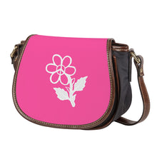 Load image into Gallery viewer, Ti Amo I love you - Exclusive Brand - Brilliant Rose 2 - White Daisy - Saddle Bag
