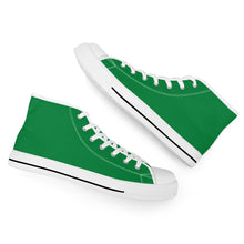 Load image into Gallery viewer, Ti Amo I love you - Exclusive Brand - Fun Green - High-Top Canvas - White Soles
