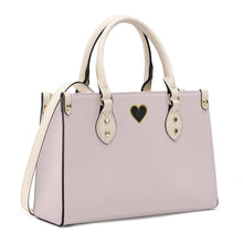 Load image into Gallery viewer, Ti Amo I love you - Exclusive Brand - Oyster Pink - Luxury Womens PU Tote Bag - Cream Straps
