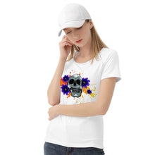 Load image into Gallery viewer, Ti Amo I love you - Exclusive Brand - Floral Skelton - Women&#39;s T shirt
