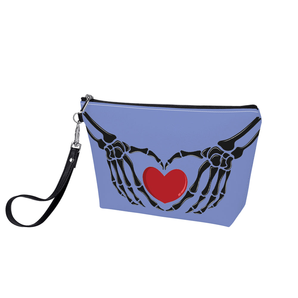 Ti Amo I love you - Exclusive Brand - Mood Mode - Skeleton Hands with Heart - Sling Cosmetic Bag