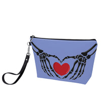 Load image into Gallery viewer, Ti Amo I love you - Exclusive Brand - Mood Mode - Skeleton Hands with Heart - Sling Cosmetic Bag
