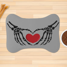 Load image into Gallery viewer, Ti Amo I love you Exclusive Brand - Silver Chalice  - Skeleton Hands with Heart  - Big Paws Pet Rug
