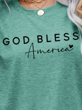 Load image into Gallery viewer, GOD BLESS AMERICA Graphic Short Sleeve Tee Ti Amo I love you
