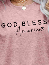 Load image into Gallery viewer, GOD BLESS AMERICA Graphic Short Sleeve Tee Ti Amo I love you
