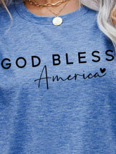 Load image into Gallery viewer, GOD BLESS AMERICA Graphic Short Sleeve Tee Ti Amo I love you
