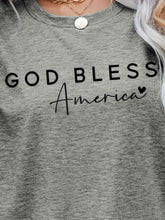 Load image into Gallery viewer, GOD BLESS AMERICA Graphic Short Sleeve Tee Ti Amo I love you
