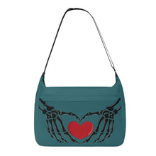 Load image into Gallery viewer, Ti Amo I love you - Exclusive Brand - Casal - Skeleton Heart Hands  -  Journey Computer Shoulder Bag
