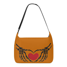 Load image into Gallery viewer, Ti Amo I love you - Exclusive Brand - Indochine - Skeleton Heart Hands  -  Journey Computer Shoulder Bag
