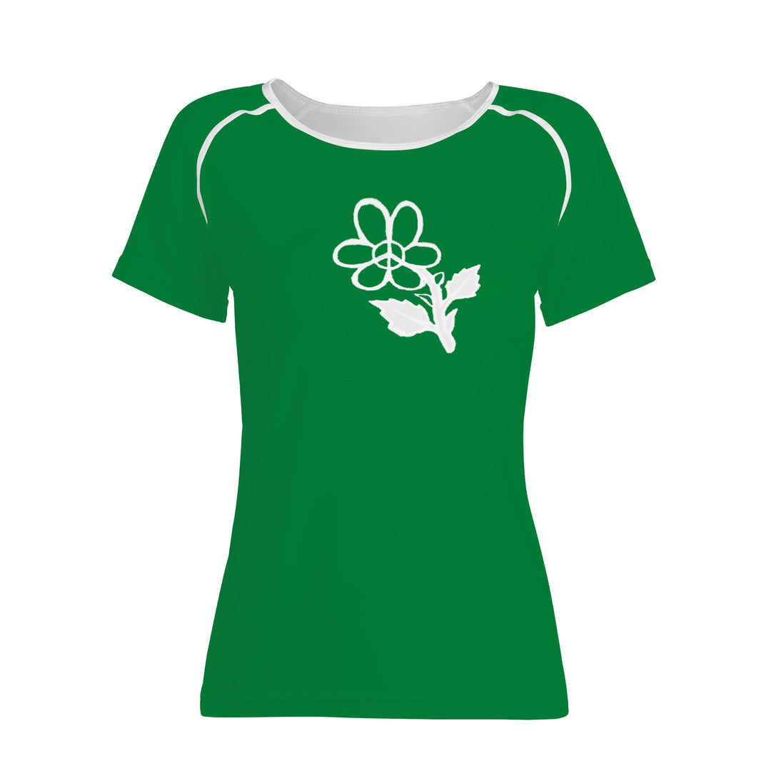 Ti Amo I love you - Exclusive Brand - Fun Green - White Daisy - Women's T shirt
