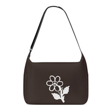 Load image into Gallery viewer, Ti Amo I love you - Exclusive Brand - Cocoa Brown - White Daisy - Journey Computer Shoulder Bag
