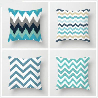 Geometric wave pillowcase Ti Amo I love you