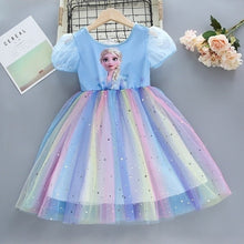 Load image into Gallery viewer, Girls Dresses Frozen Elsa Anna Princess Outfits / Costumes Ti Amo I love you
