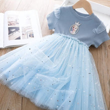 Load image into Gallery viewer, Girls Dresses Frozen Elsa Anna Princess Outfits / Costumes Ti Amo I love you
