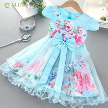 Load image into Gallery viewer, Girls Dresses Frozen Elsa Anna Princess Outfits / Costumes Ti Amo I love you
