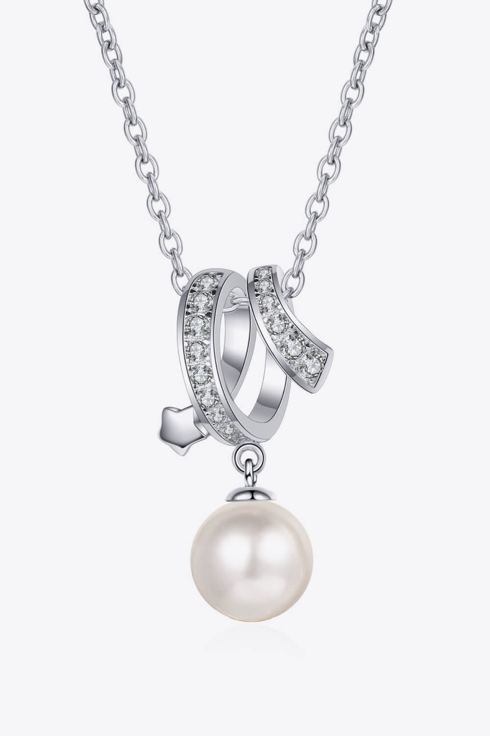 Give You A Chance Pearl Pendant Chain Necklace Ti Amo I love you